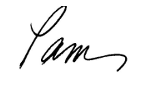 Pam Kancher Signature