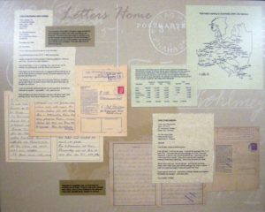 Letters Home displayed at the Holocaust Museum